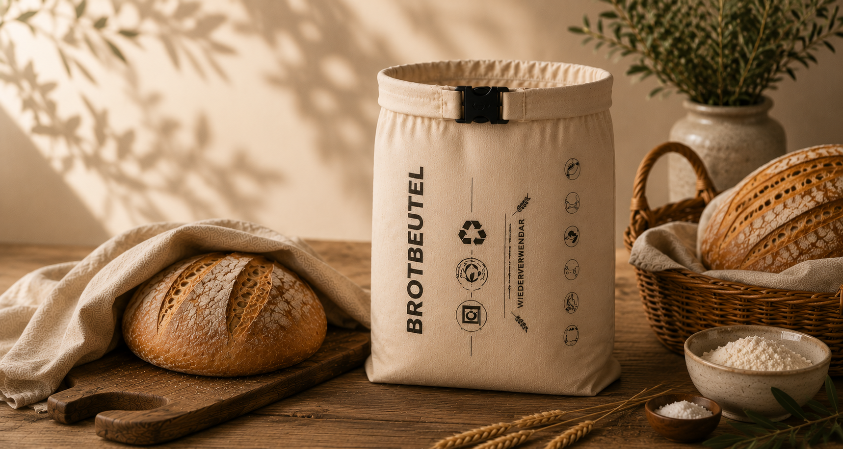 Produkthinweise zu deinem Brotliebe Brotbeutel